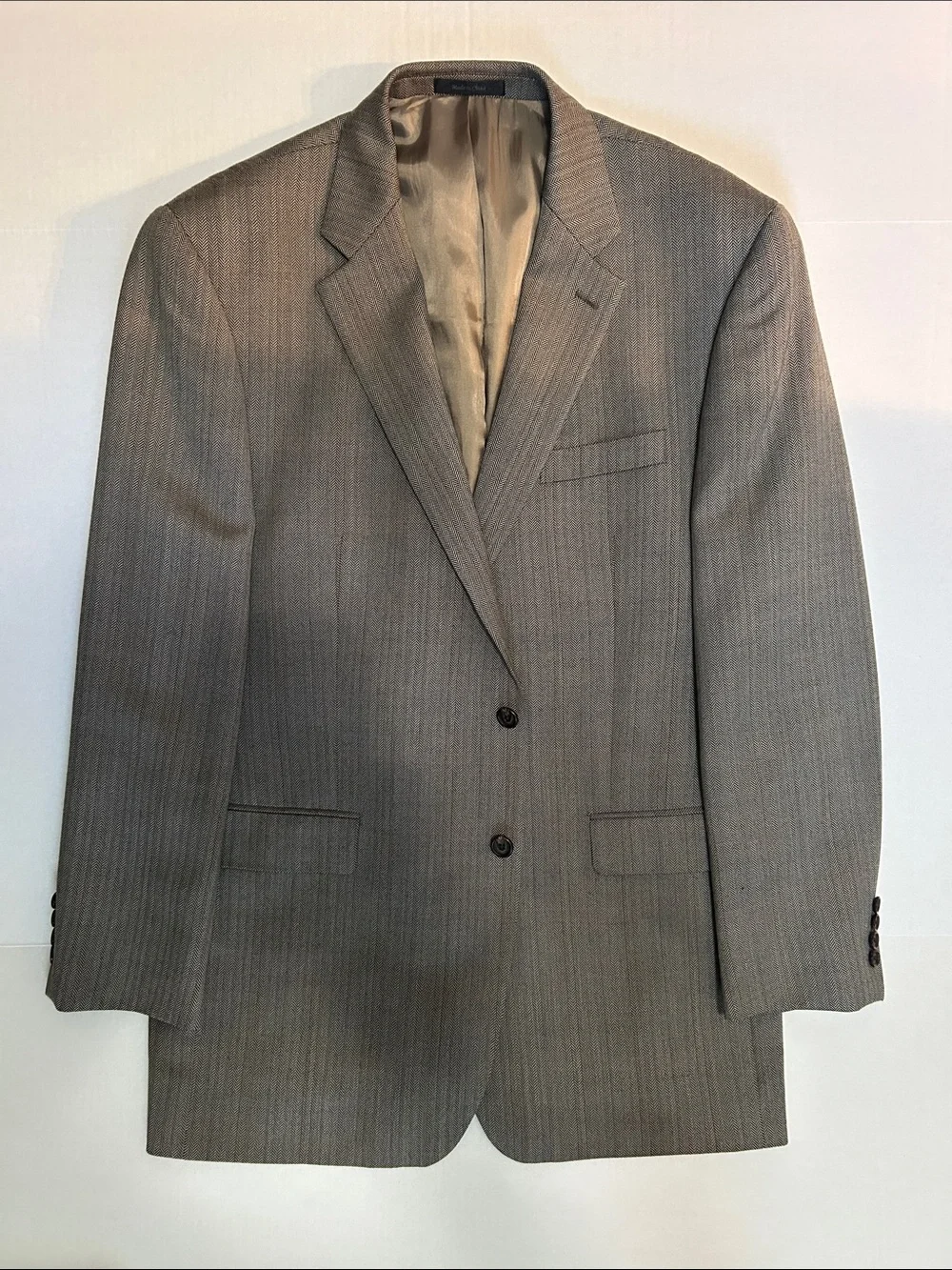 Ralph Lauren Men's Gray Pinstripe Two-Button Blazer